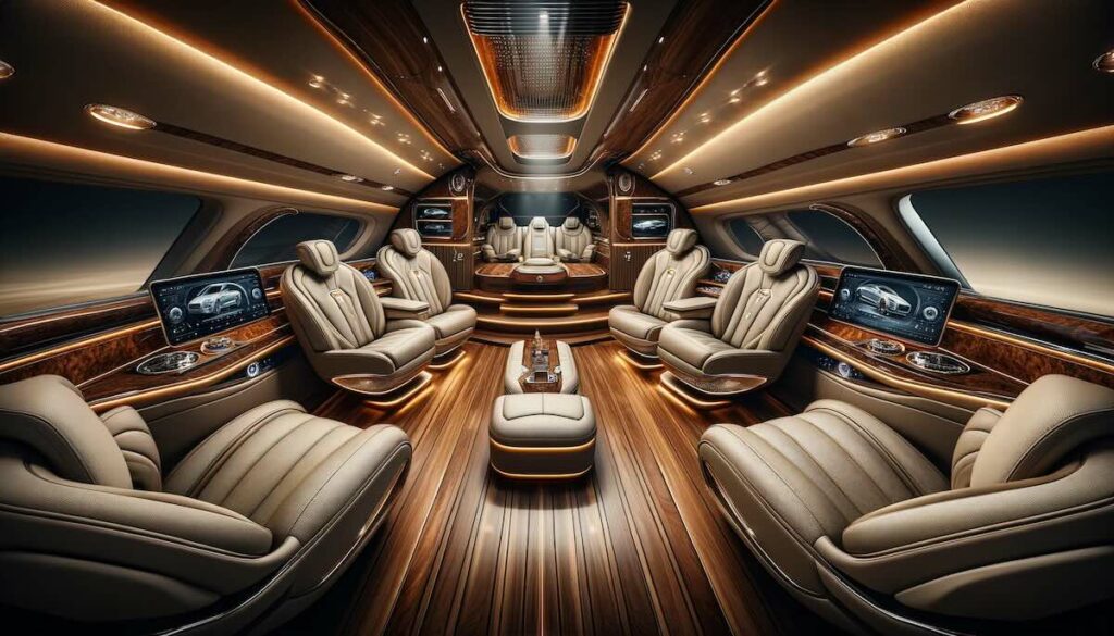 Luxurious interior of the Lincoln Nautilus with premium materials.